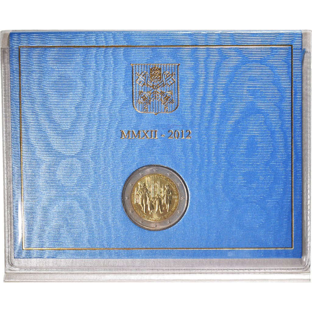 Vatican, 2 Euro, 2012, Rome, 7ème rencontre mondiale de la Famille, FDC