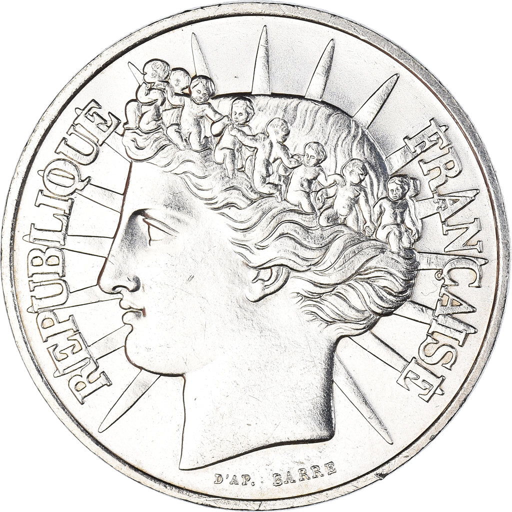 Coin, France, 100 Francs, 1988, Paris, MS(63), Silver, KM:966a, Gadoury:903