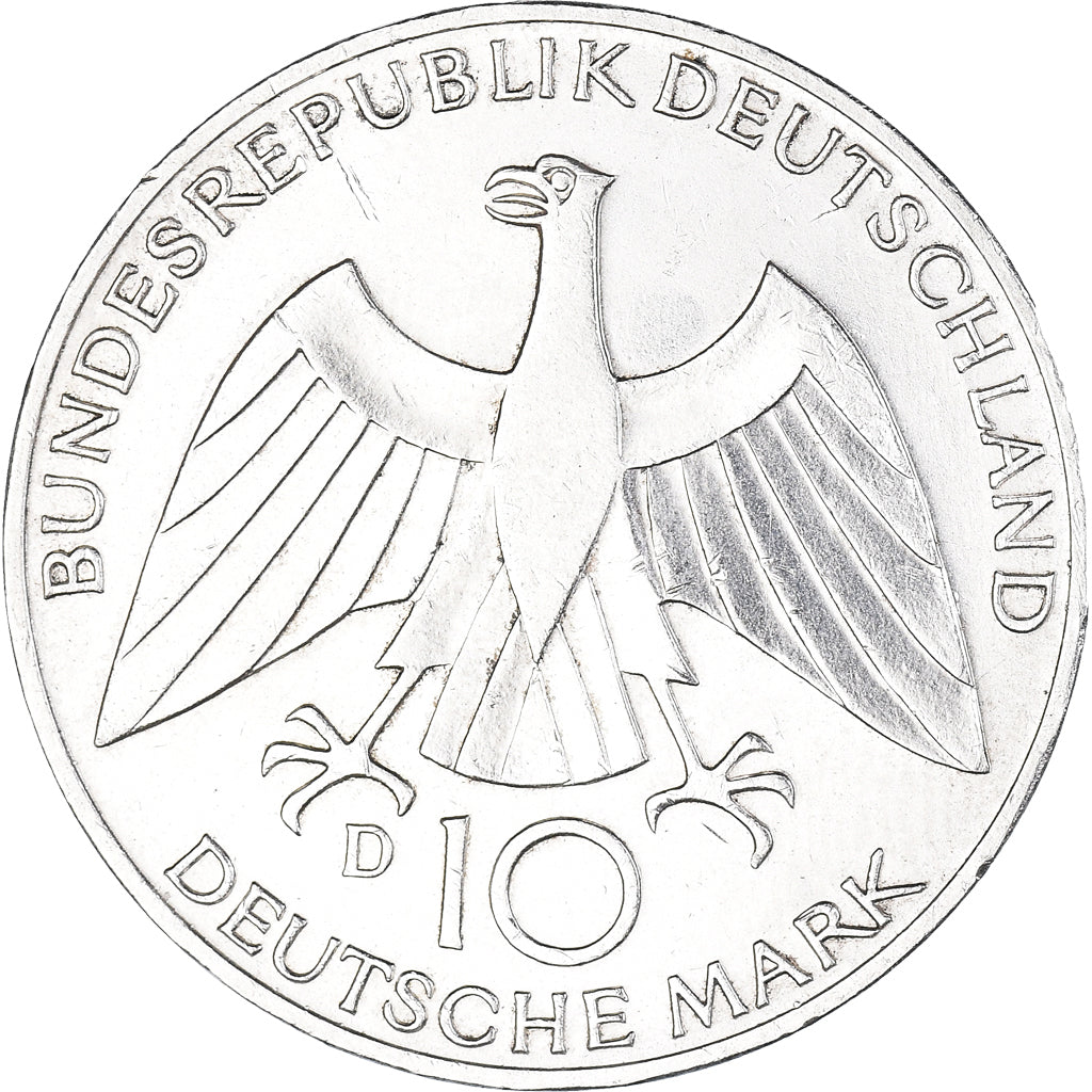 Moneta, GERMANIA - REPUBBLICA FEDERALE, 10 Mark, 1972, Munich, SPL-, Argento