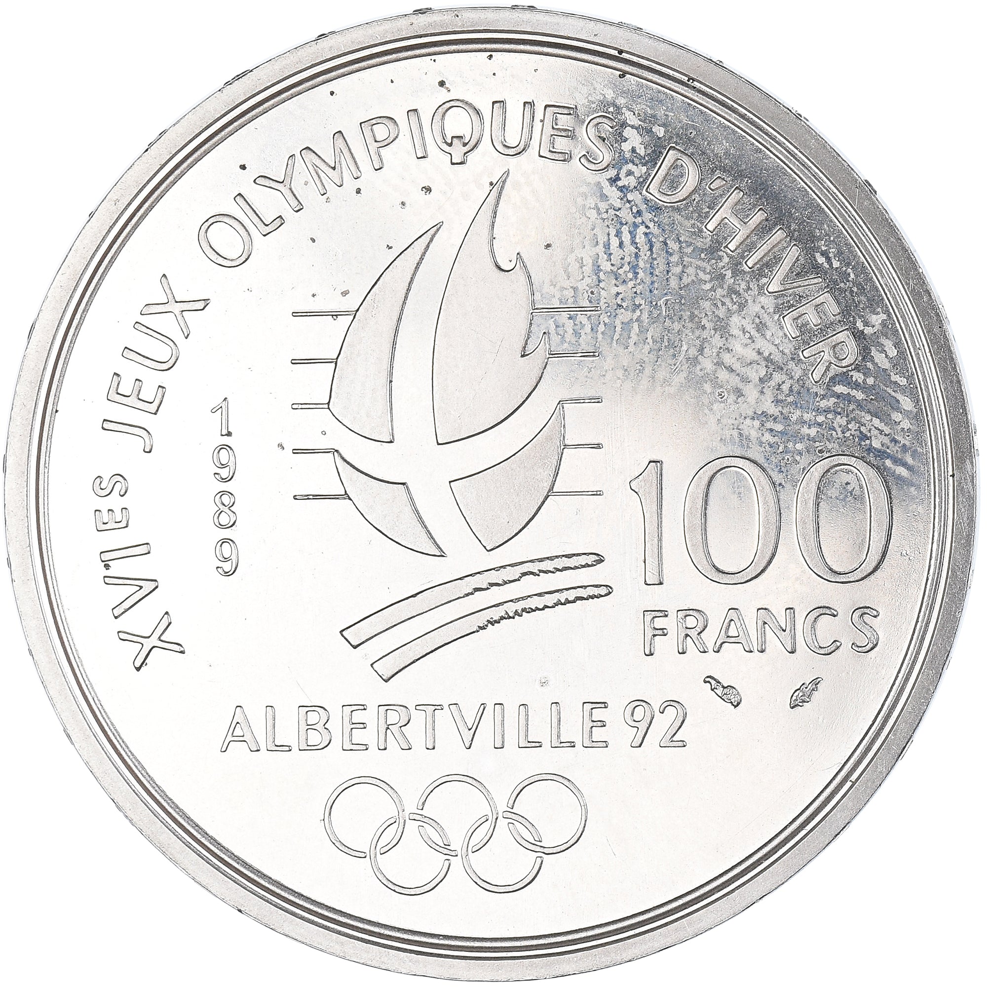 Coin, France, 100 Francs, 1989, MS(60-62), Silver, KM:971, Gadoury:1