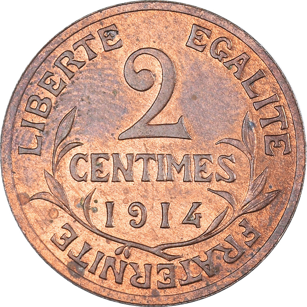 Coin, France, Dupuis, 2 Centimes, 1914, Paris, VF(20-25), Bronze, KM:841