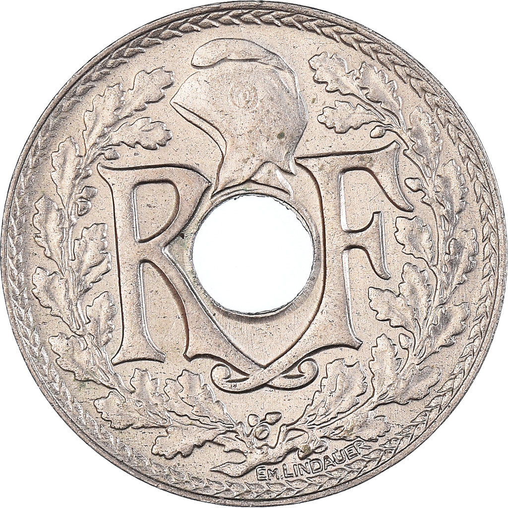 Münze, Frankreich, Lindauer, 25 Centimes, 1933, SS+, Kupfer-Nickel, KM:867a