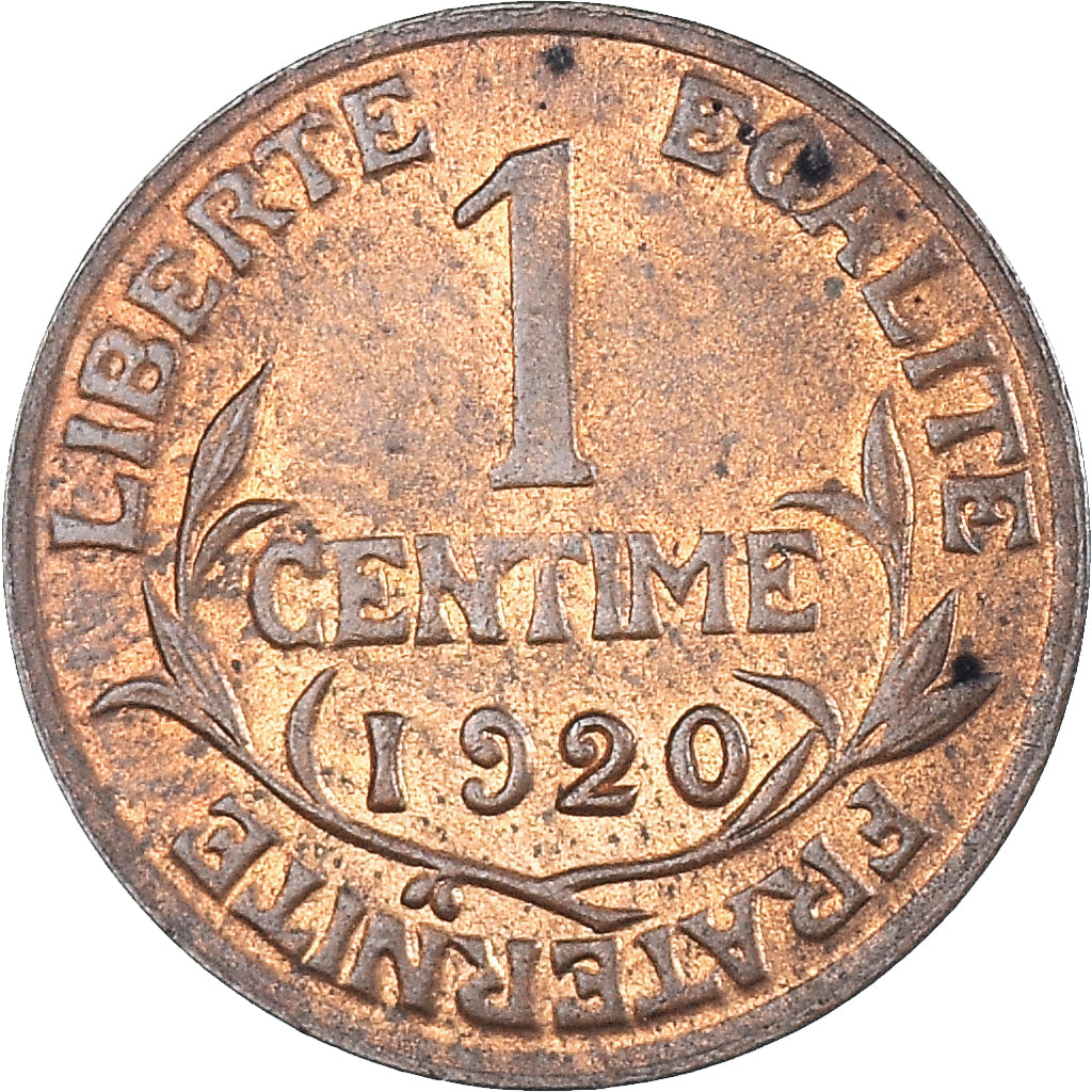 Moeda, França, Dupuis, Centime, 1920, Paris, EF(40-45), Bronze, KM:840