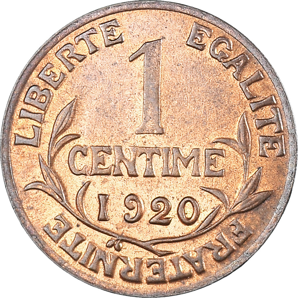 Moeda, França, Dupuis, Centime, 1920, Paris, EF(40-45), Bronze, KM:840