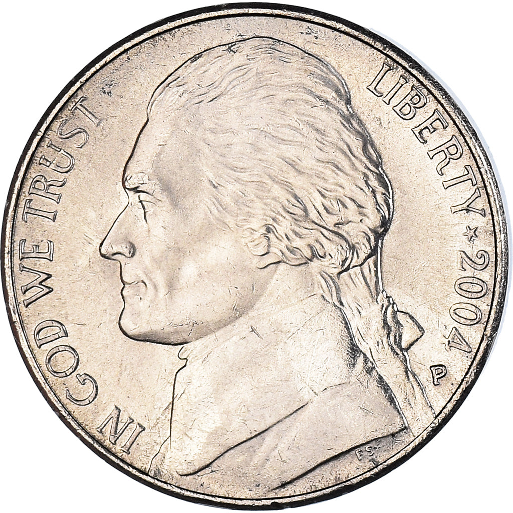Monnaie, États-Unis, 5 Cents, 2004, Philadelphie, SUP, Nickel, KM:361