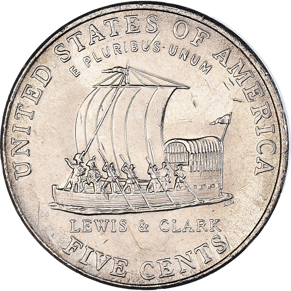 Monnaie, États-Unis, 5 Cents, 2004, Philadelphie, SUP, Nickel, KM:361