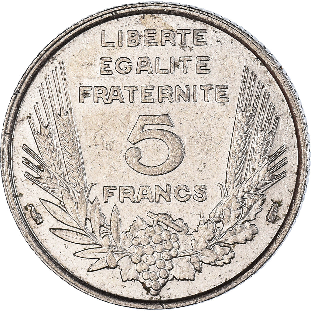 Coin, France, Bazor, 5 Francs, 1933, Paris, EF(40-45), Nickel, KM:887