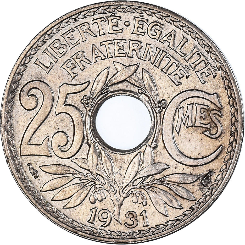 Coin, France, 25 Centimes, 1931, VF(30-35), Copper-nickel