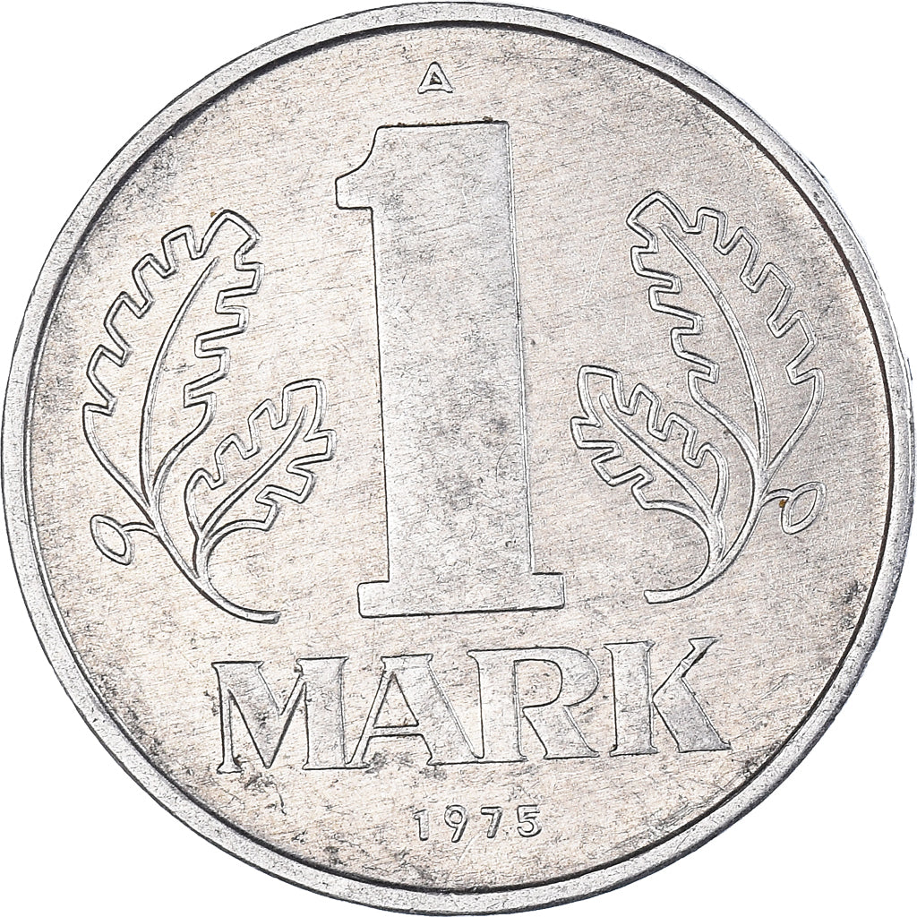 Coin, GERMAN-DEMOCRATIC REPUBLIC, Mark, 1975, Berlin, AU(50-53), Aluminum