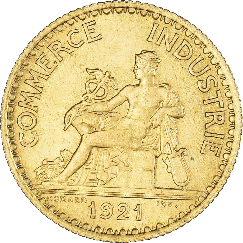 Coin, France, Chambre de commerce, Franc, 1921, Paris, Bon Pour, EF(40-45)