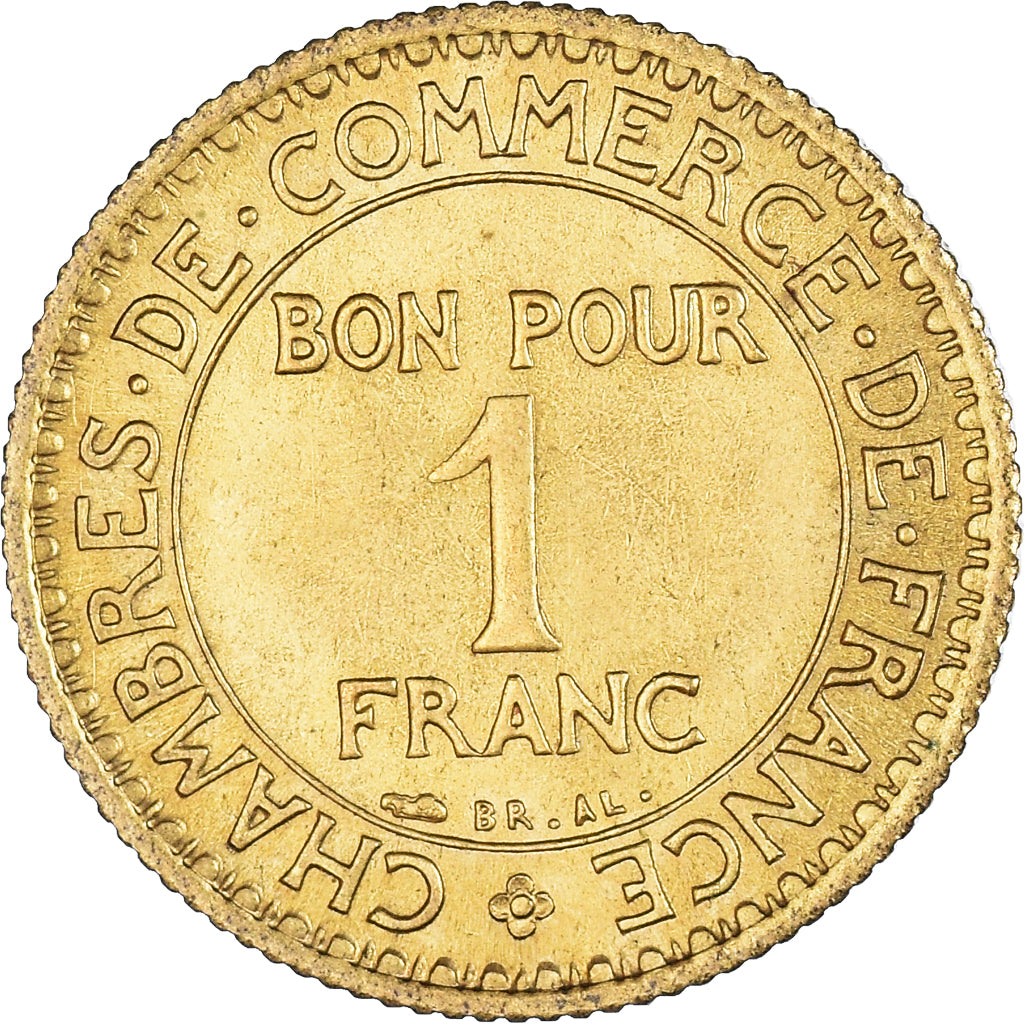 Coin, France, Chambre de commerce, Franc, 1921, Paris, Bon Pour, EF(40-45)