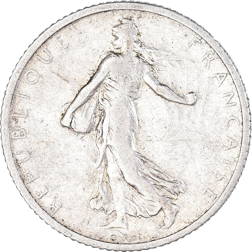 Coin, France, Semeuse, Franc, 1910, Paris, 1 Franc, EF(40-45), Silver, KM:844.1