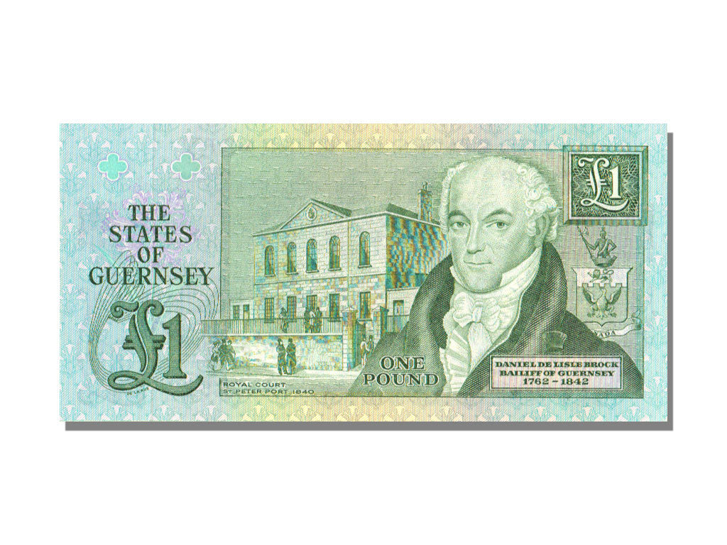 Biljet, Guernsey, 1 Pound, NIEUW