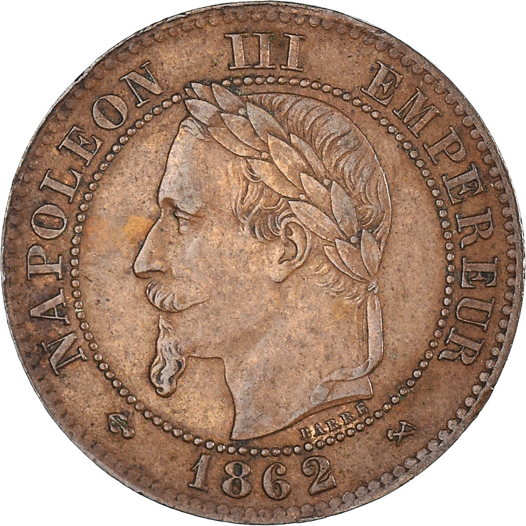 Moneta, Francja, Napoleon III, Napoléon III, 2 Centimes, 1862, Bordeaux