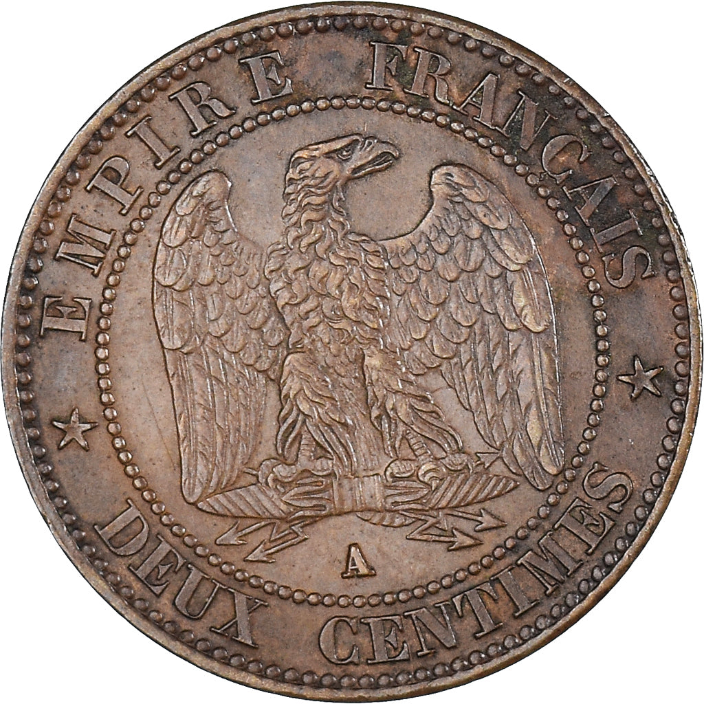 Coin, France, Napoleon III, Napoléon III, 2 Centimes, 1862, Bordeaux