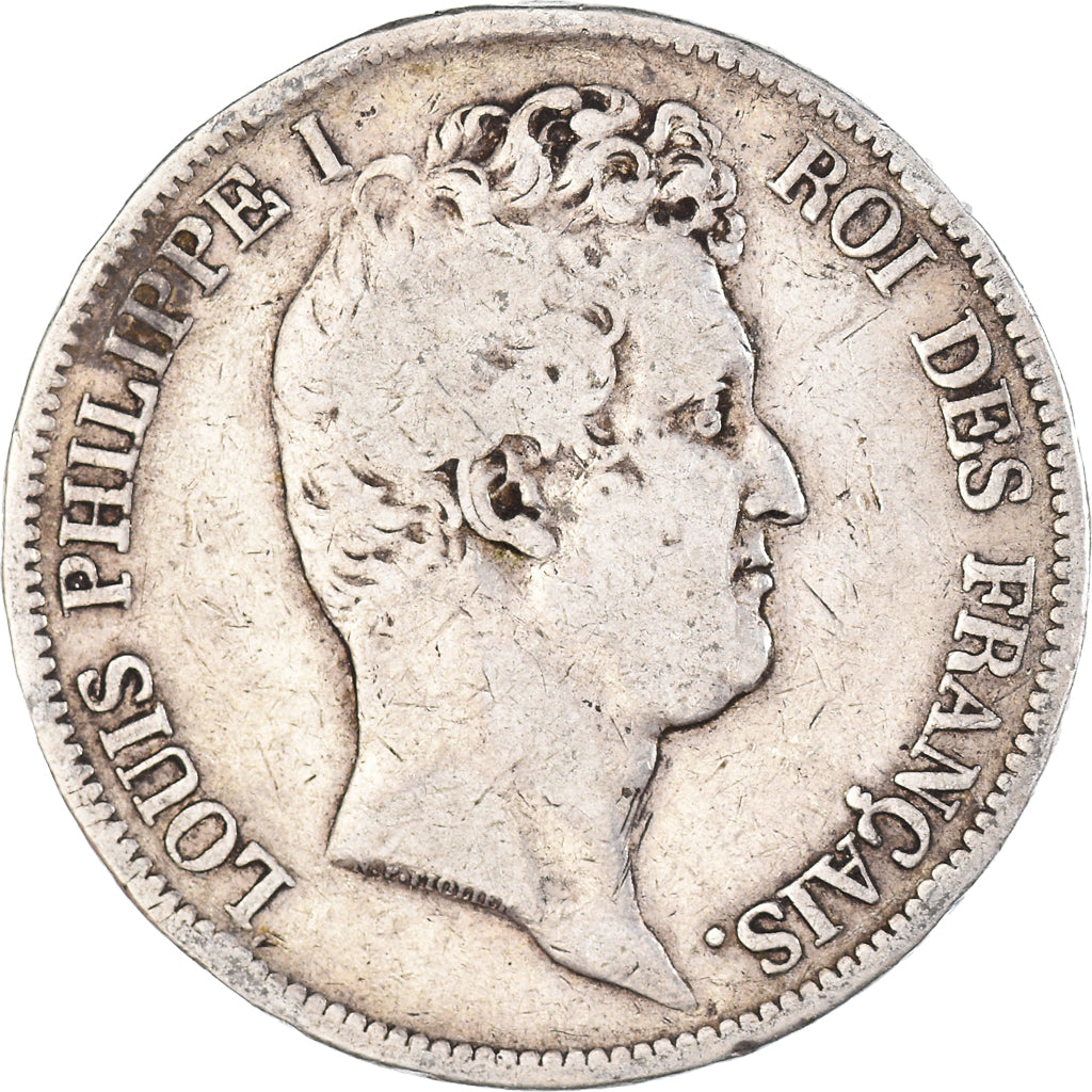 Coin, France, Louis-Philippe, 5 Francs, 1831, Paris, F(12-15), Silver, KM:736.1
