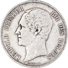 Monnaie, Belgique, Leopold I, 5 Francs, 5 Frank, 1851, TB+, Argent, KM:17