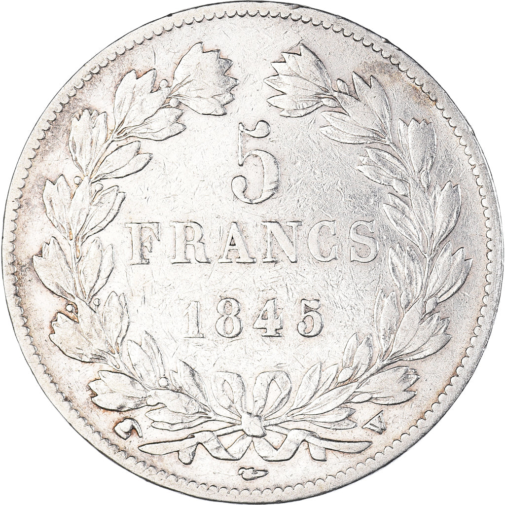 Münze, Frankreich, Louis-Philippe, 5 Francs, 1845, Lille, S+, Silber