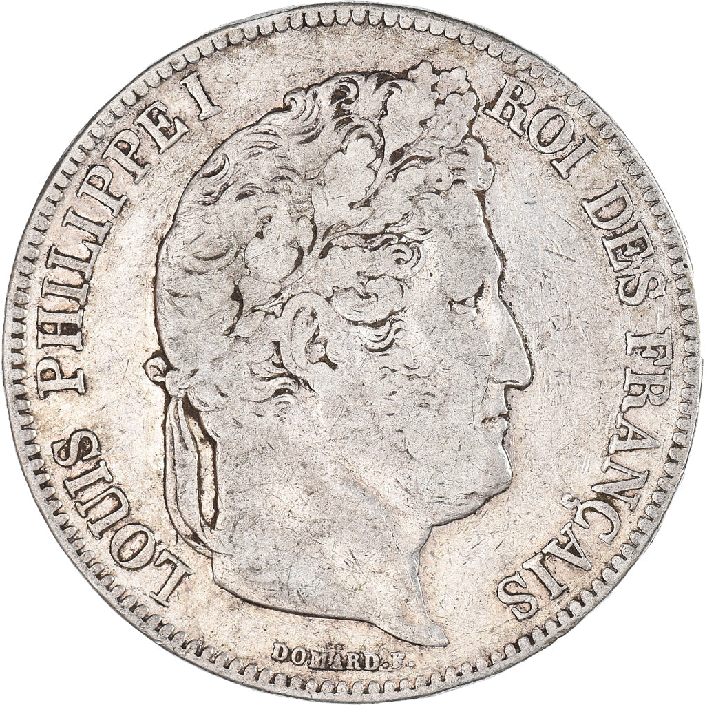 Coin, France, Louis-Philippe, 5 Francs, 1832, Nantes, VF(20-25), Silver