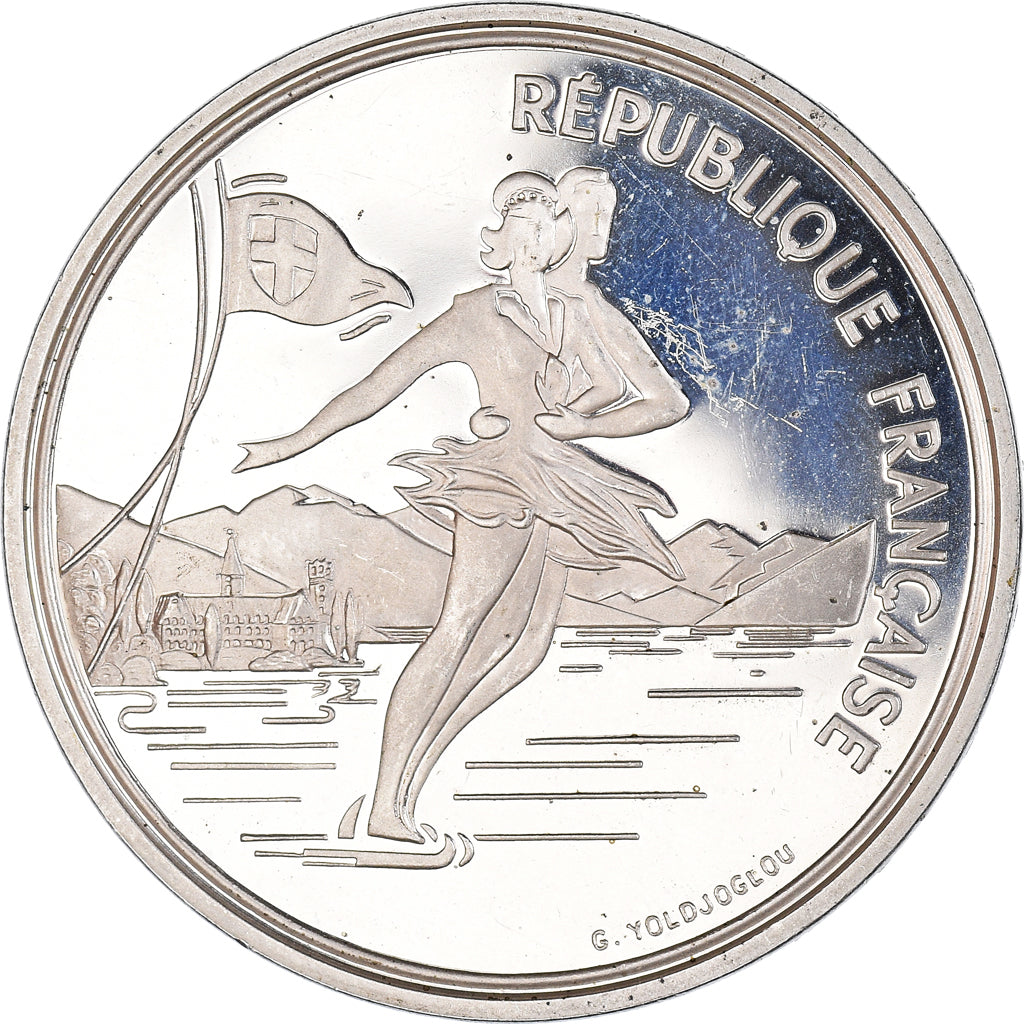 Coin, France, 100 Francs, 1989, Proof, AU(55-58), Silver, KM:972, Gadoury:C3