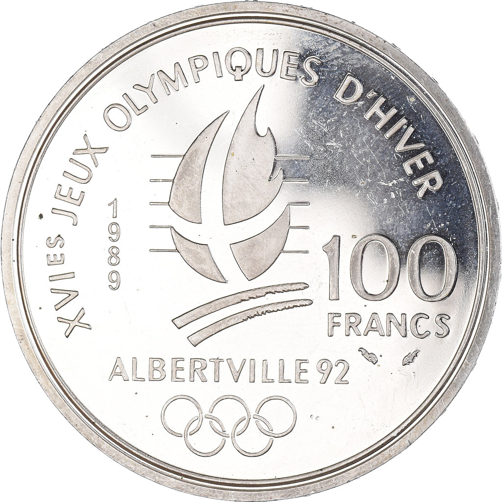 Coin, France, 100 Francs, 1989, Proof, AU(55-58), Silver, KM:972, Gadoury:C3