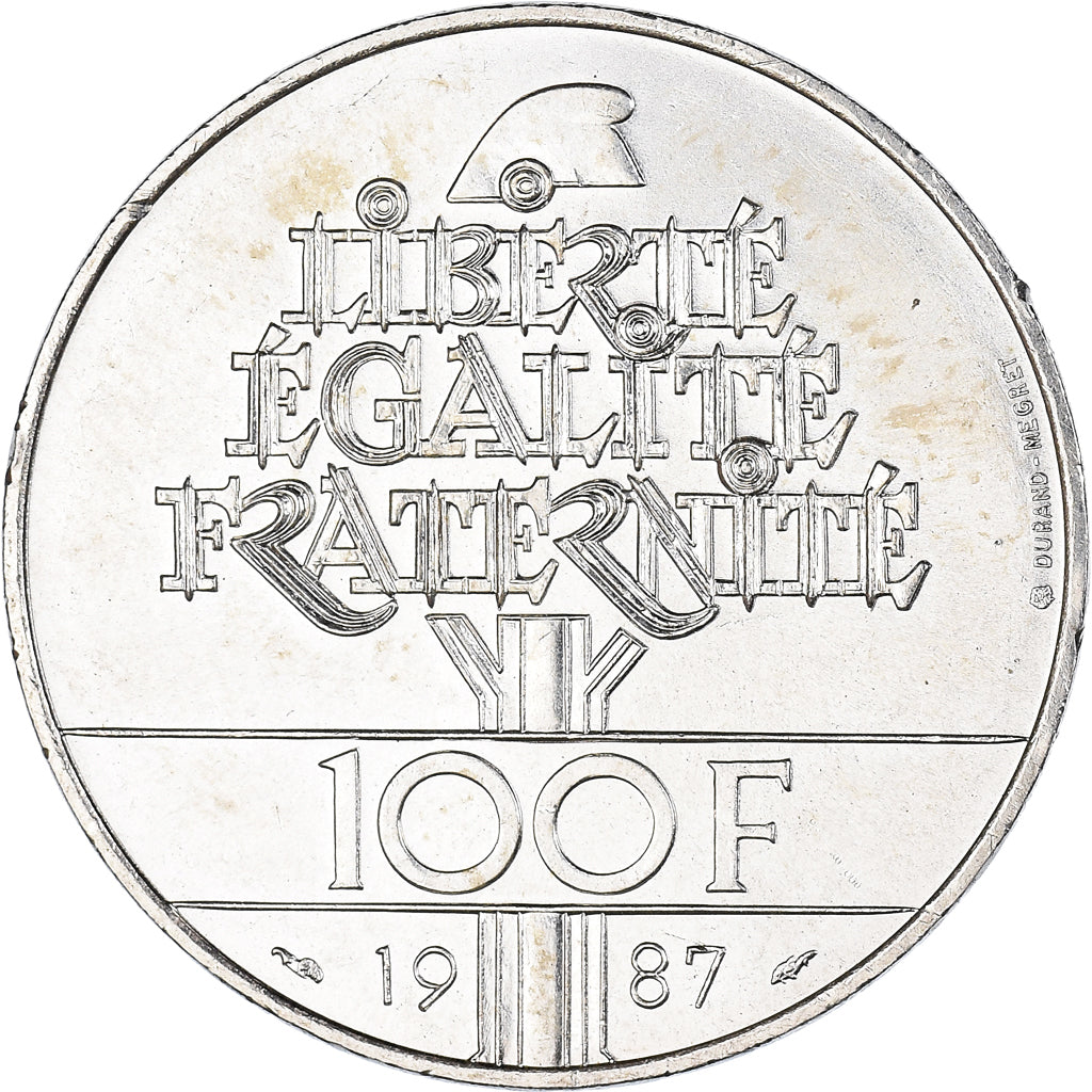 Monnaie, France, Lafayette, 100 Francs, 1987, Paris, SUP+, Argent, KM:962