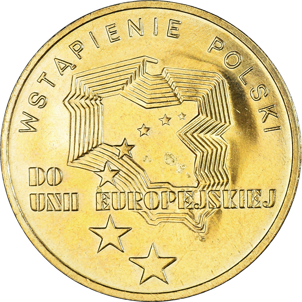 Coin, Poland, 2 Zlote, 2004, Warsaw, AU(55-58), Brass, KM:481