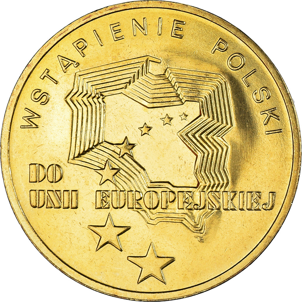 Coin, Poland, 2 Zlote, 2004, Warsaw, MS(60-62), Brass, KM:481