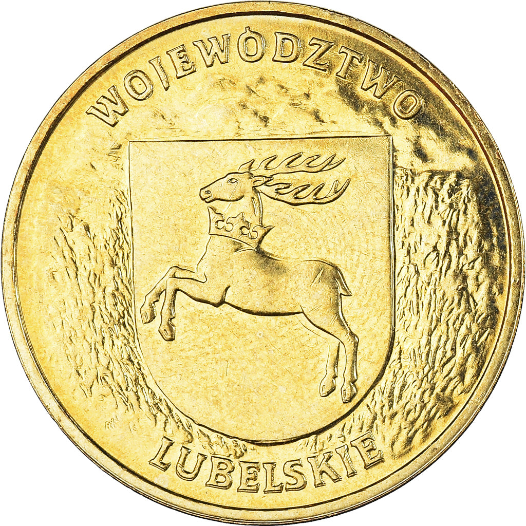 Coin, Poland, 2 Zlote, 2004, Warsaw, MS(60-62), Brass, KM:514