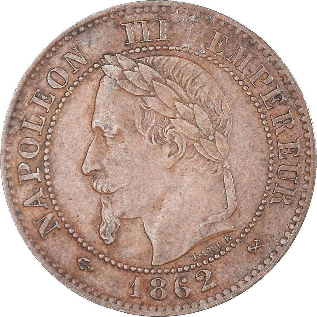 Moneta, Francja, Napoleon III, Napoléon III, 2 Centimes, 1862, Bordeaux