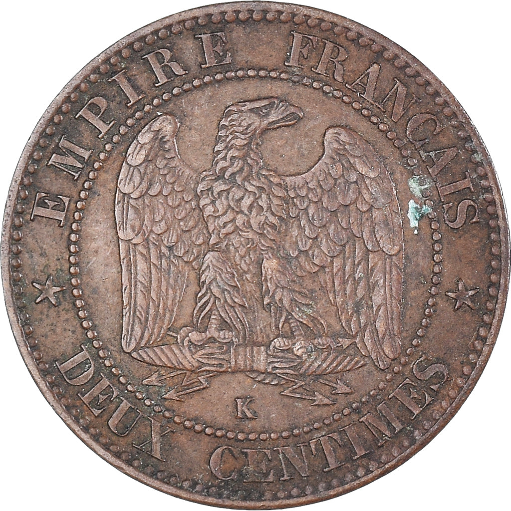 Coin, France, Napoleon III, Napoléon III, 2 Centimes, 1862, Bordeaux