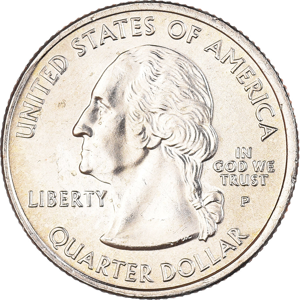 Coin, United States, Quarter, 2007, U.S. Mint, Philadelphia, Idaho 1890