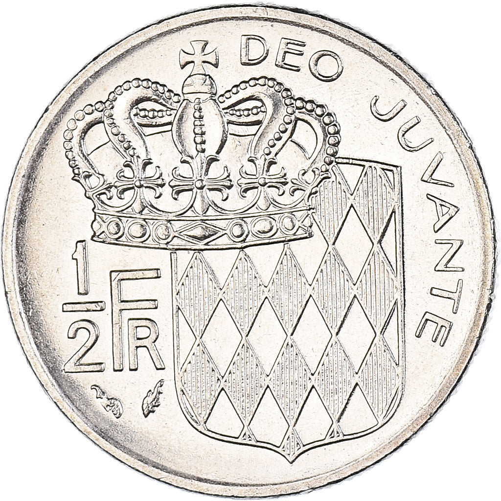 Moneta, Monaco, Rainier III, 1/2 Franc, 1979, SPL-, Nichel, KM:145, Gadoury:MC