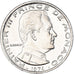 Coin, Monaco, Rainier III, 1/2 Franc, 1974, MS(63), Nickel, KM:145, Gadoury:MC