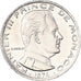 Coin, Monaco, Rainier III, 1/2 Franc, 1974, MS(63), Nickel, KM:145, Gadoury:MC