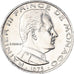 Coin, Monaco, Rainier III, 1/2 Franc, 1975, AU(50-53), Nickel, KM:145