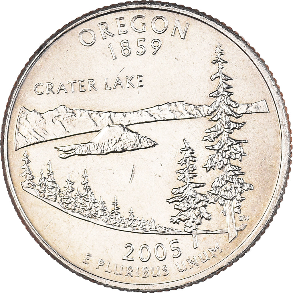 Monnaie, États-Unis, Quarter, 2005, U.S. Mint, Philadelphie, Oregon 1859, TTB