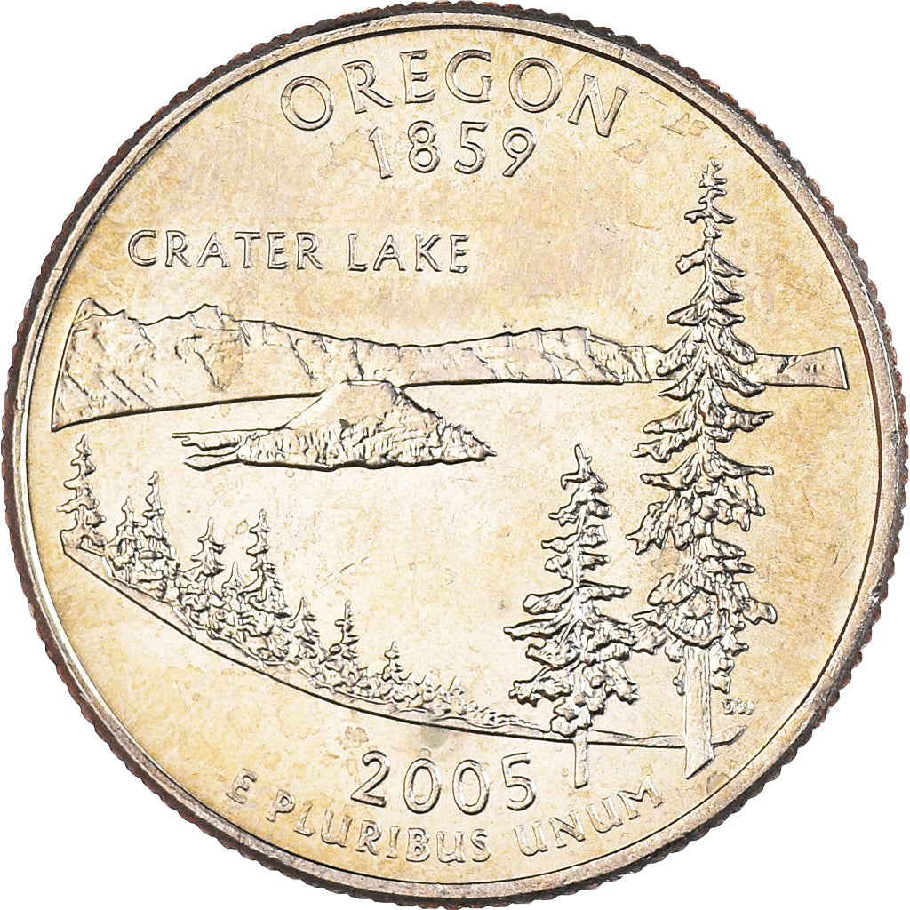 Coin, United States, Quarter, 2005, U.S. Mint, Philadelphia, Oregon 1859