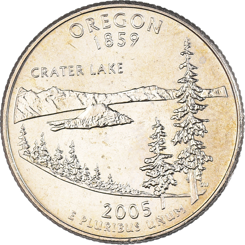 Monnaie, États-Unis, Quarter, 2005, U.S. Mint, Philadelphie, Oregon 1859, TTB