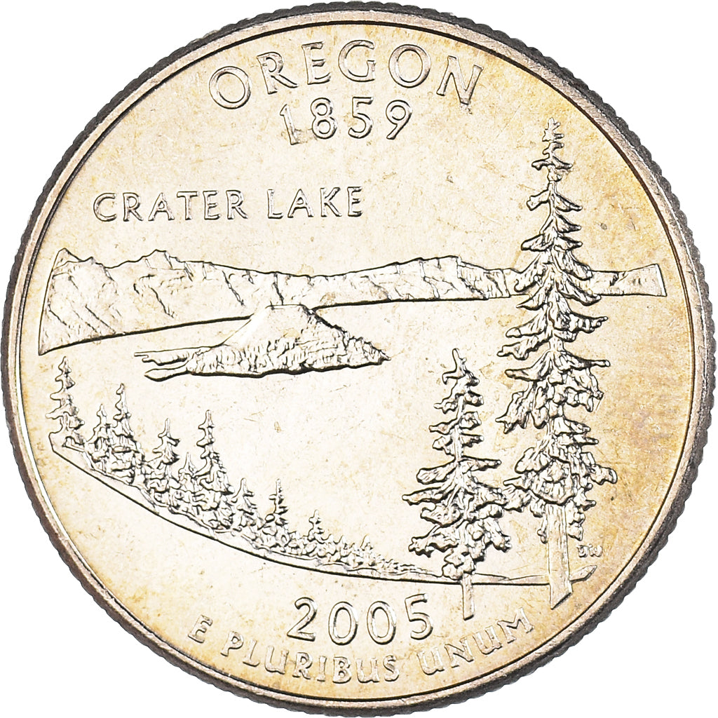 Moneta, Stati Uniti, Quarter, 2005, U.S. Mint, Philadelphia, Oregon 1859, MB+