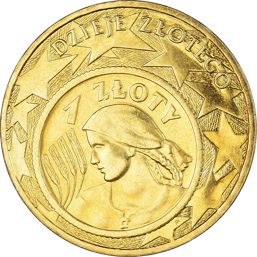 Coin, Poland, 2 Zlote, 2004, Warsaw, AU(50-53), Brass, KM:479