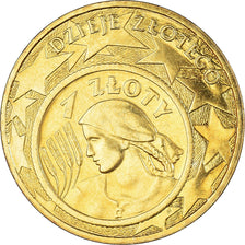 Coin, Poland, 2 Zlote, 2004, Warsaw, AU(50-53), Brass, KM:479