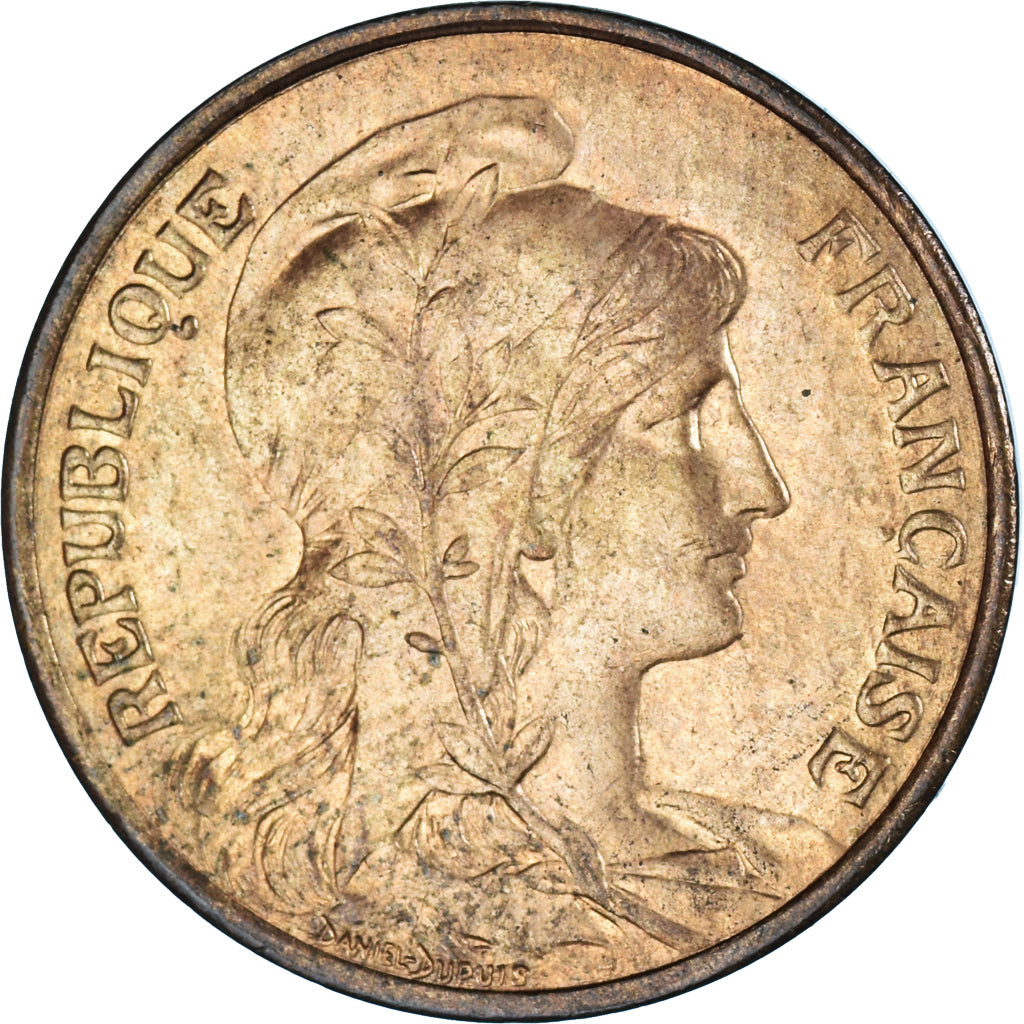 Münze, Frankreich, Dupuis, 5 Centimes, 1916, Paris, SS, Bronze, KM:842, Le