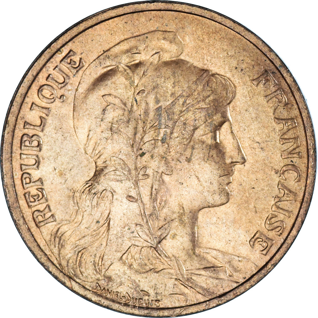Munten, Frankrijk, Dupuis, 5 Centimes, 1916, Paris, ZF+, Bronzen, KM:842, Le