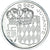 Coin, Monaco, Rainier III, 1/2 Franc, 1982, MS(64), Nickel, KM:145, Gadoury:MC