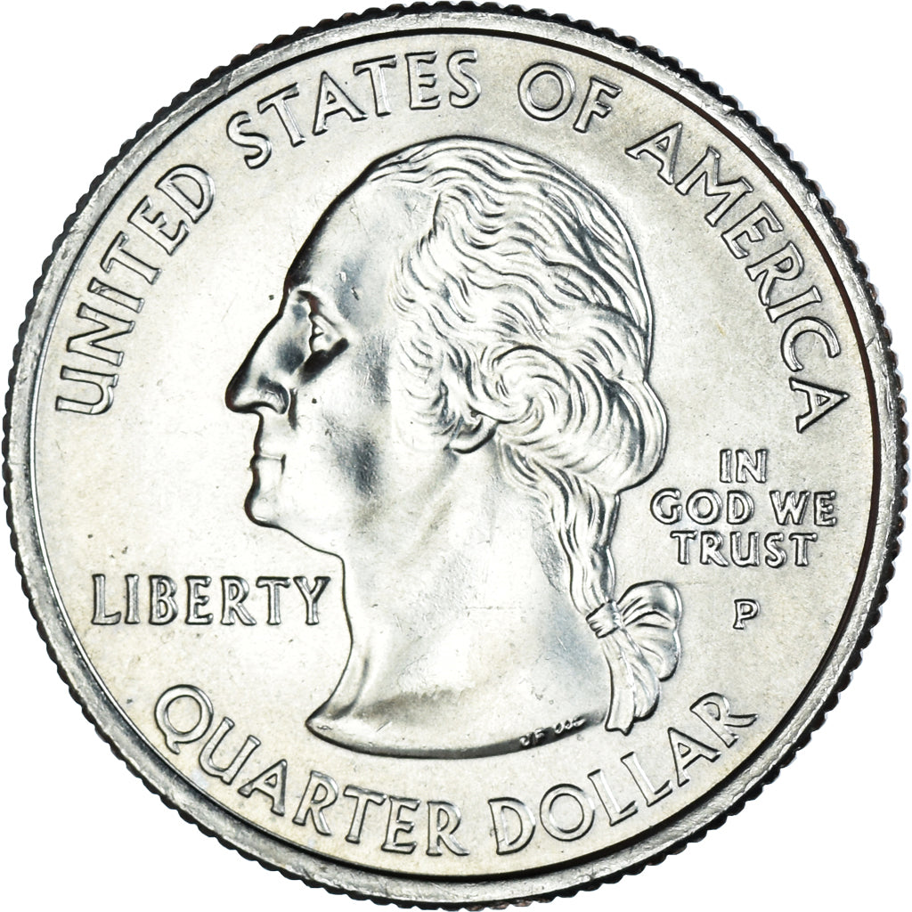 Monnaie, États-Unis, Quarter, 2004, U.S. Mint, Philadelphie, Wisconsin 1848