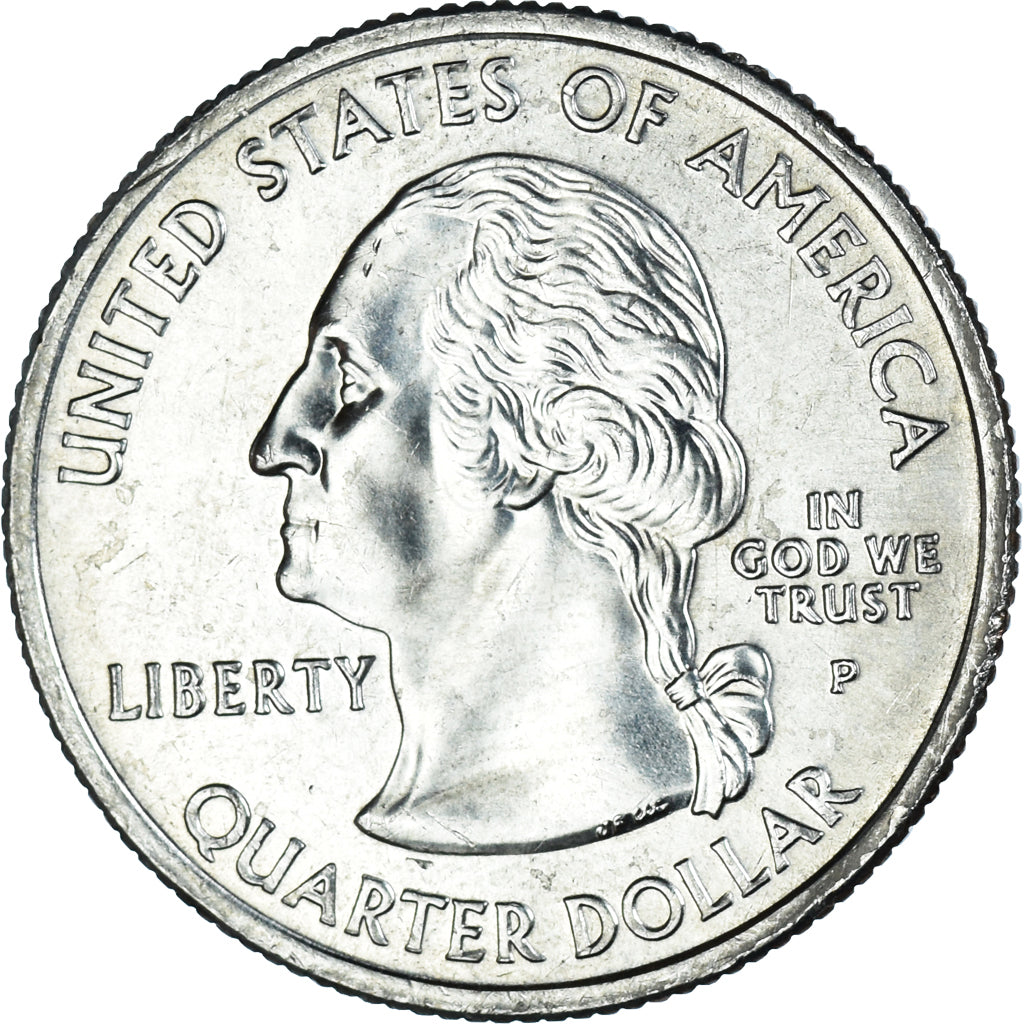 Coin, United States, Quarter, 2004, U.S. Mint, Philadelphia, Wisconsin 1848