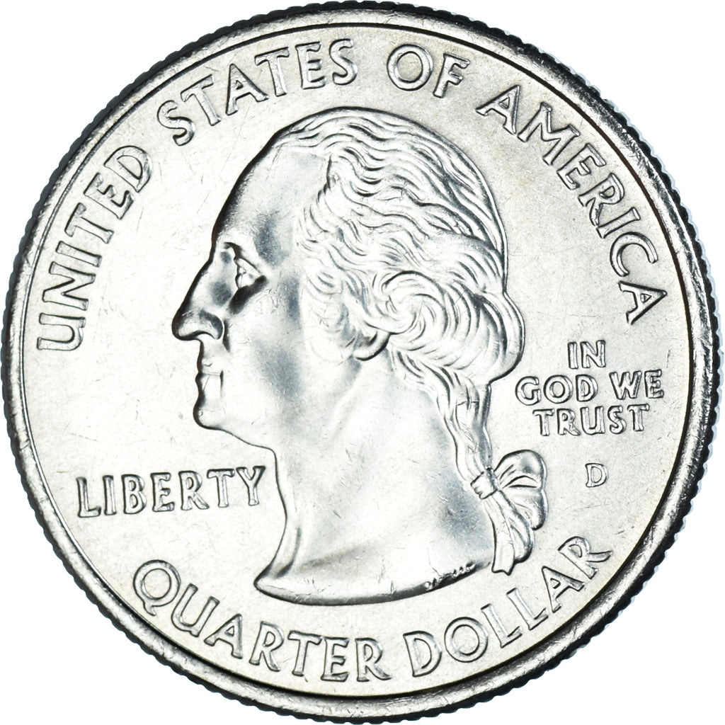 Coin, United States, Quarter, 2007, U.S. Mint, Denver, Washington 1889