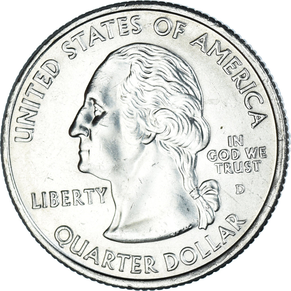Coin, United States, Quarter, 2007, U.S. Mint, Denver, Washington 1889