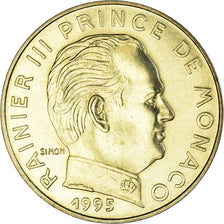 Coin, Monaco, Rainier III, 20 Centimes, 1995, MS(65-70), Aluminum-Bronze